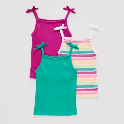 Okie Dokie Toddler & Little Girls 3-pc. Scoop Neck Tank Top