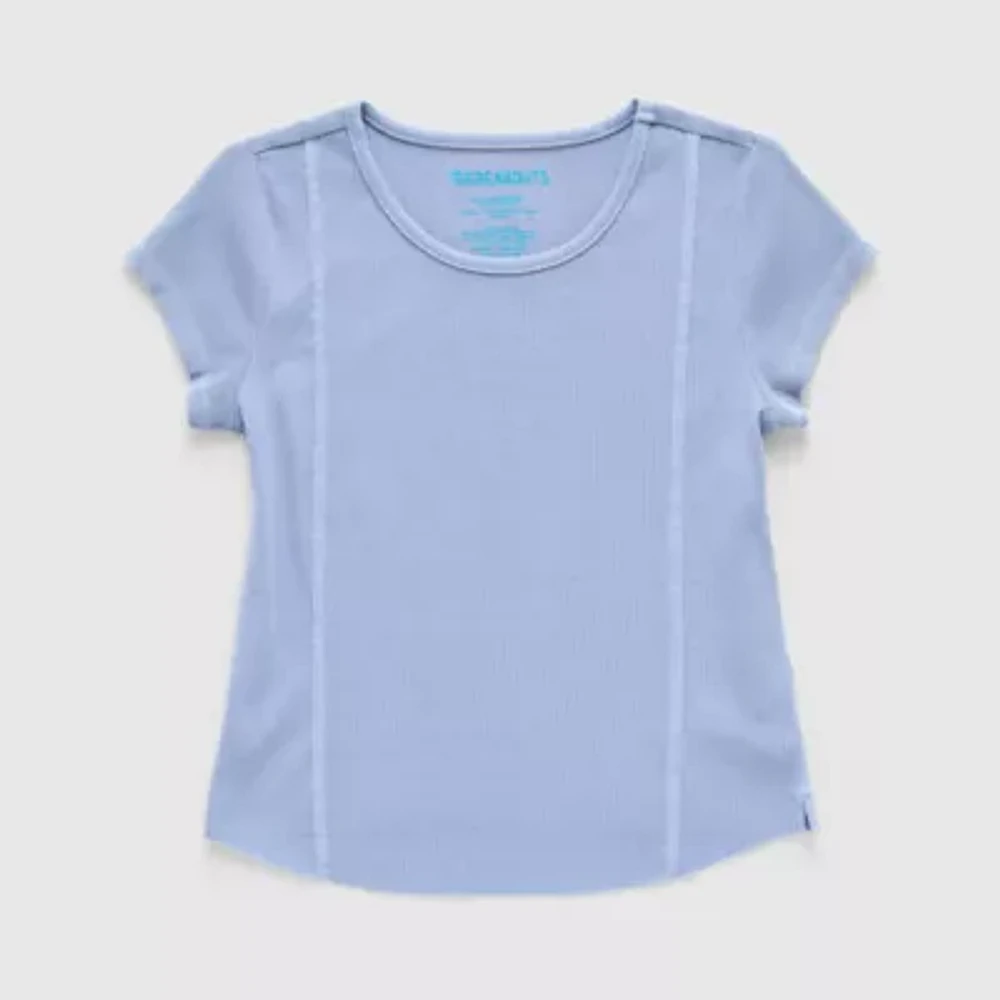 Thereabouts Little & Big Girls Round Neck Short Sleeve T-Shirt
