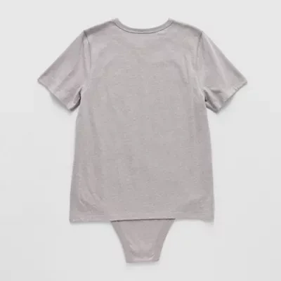 Thereabouts Little & Big Boys Adaptive Crew Neck Short Sleeve Bodysuit