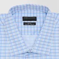 Shaquille O'Neal XLG Mens Big & Tall Regular Fit Stretch Fabric Long Sleeve Pattern Dress Shirt