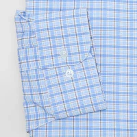Shaquille O'Neal XLG Mens Big & Tall Regular Fit Stretch Fabric Long Sleeve Pattern Dress Shirt