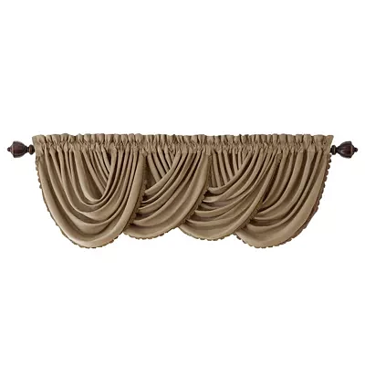 Elrene Home Fashions All Seasons Rod Pocket Arch Valances