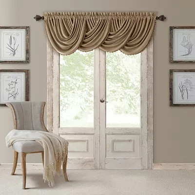Elrene Home Fashions All Seasons Rod Pocket Arch Valances