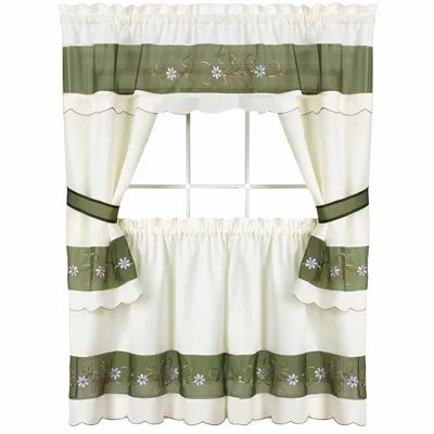 Rod Pocket Kitchen Curtains & Drapes Window Sets