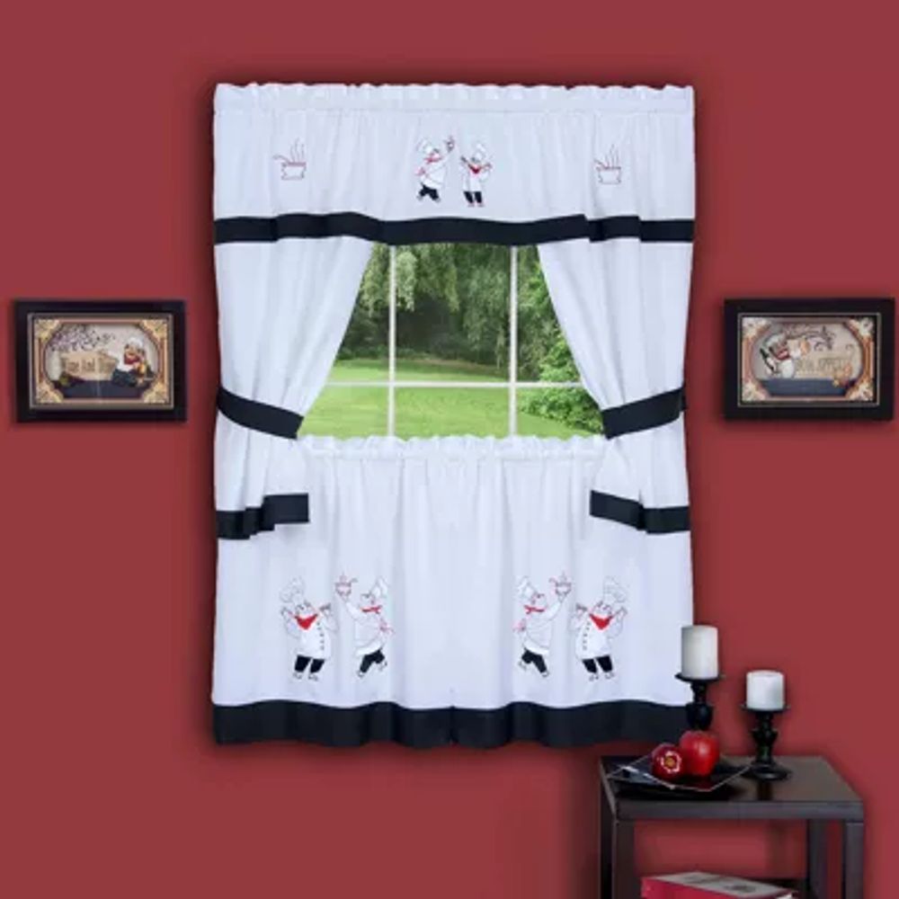 Rod Pocket Kitchen Curtains & Drapes Window Sets