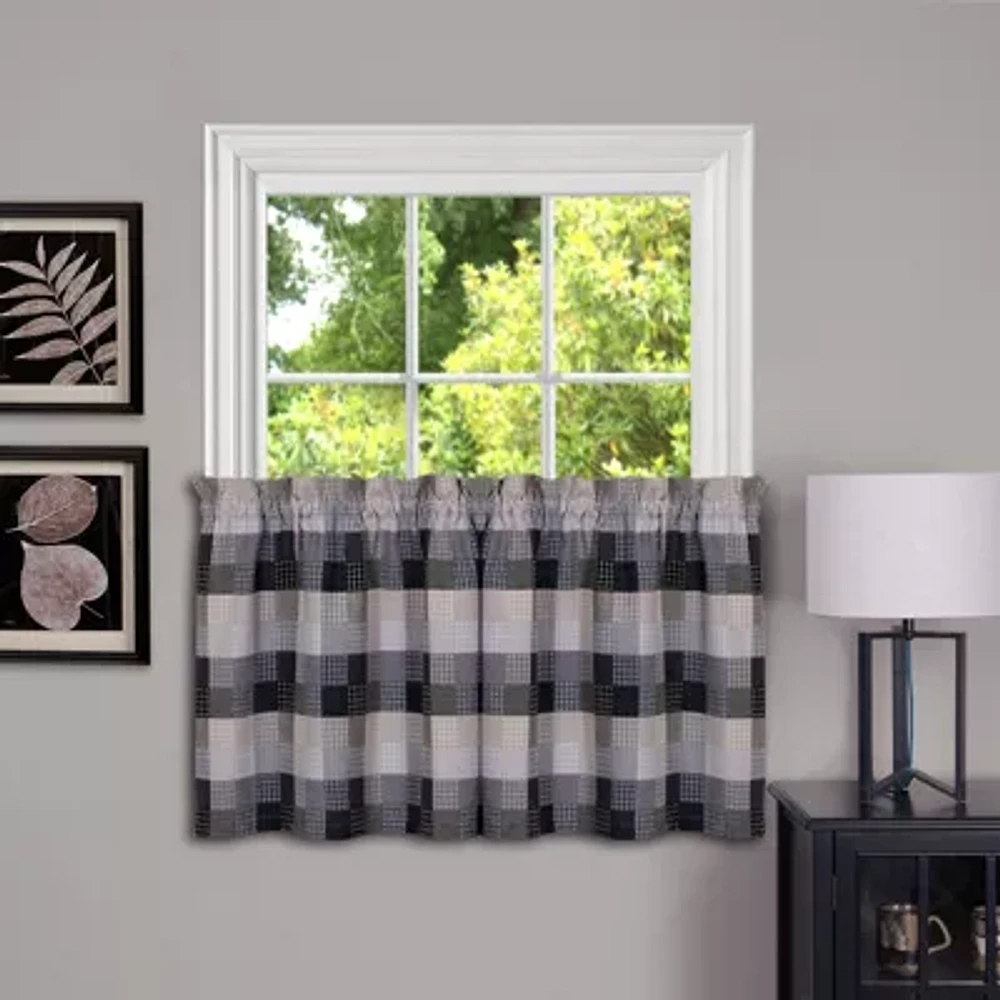 Harvard Check 2-pc. Rod Pocket Window Tier