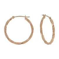 14K Rose Gold 23mm Hoop Earrings