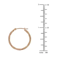 14K Rose Gold 23mm Hoop Earrings