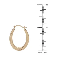 14K Gold 26mm Hoop Earrings