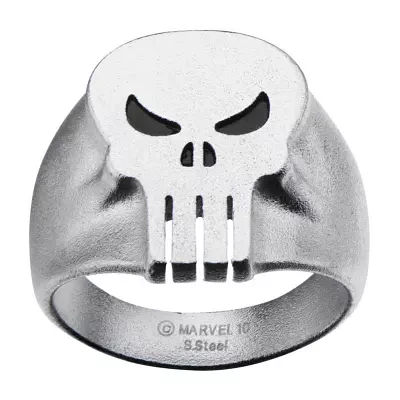 Marvel Punisher Skull Mens Stainless Steel Ring