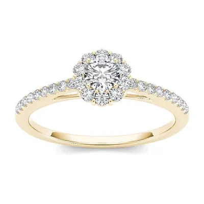 CT.T.W. Natural Diamond 10K Yellow Gold Engagement Ring
