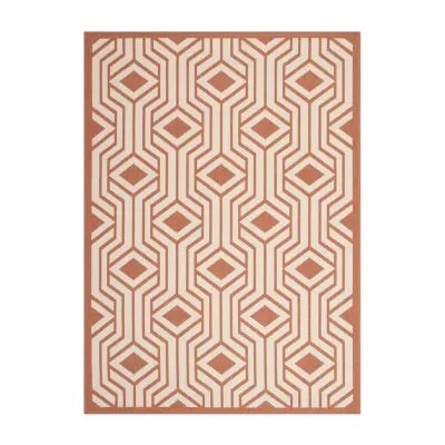 Safavieh Courtyard Collection Dorothy Geometric Indoor/Outdoor Area Rug