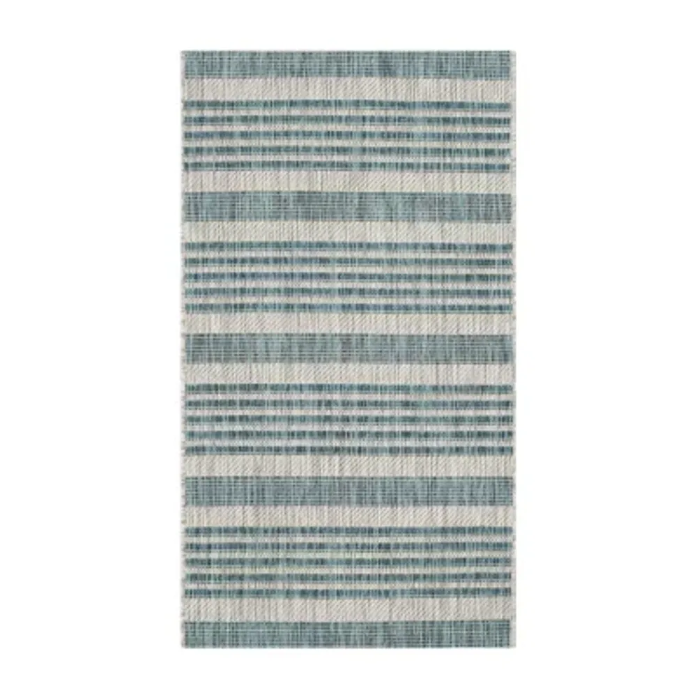 Safavieh Courtyard Collection Major Stripe Indoor/Outdoor Area Rug