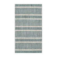 Safavieh Courtyard Collection Major Stripe Indoor/Outdoor Area Rug