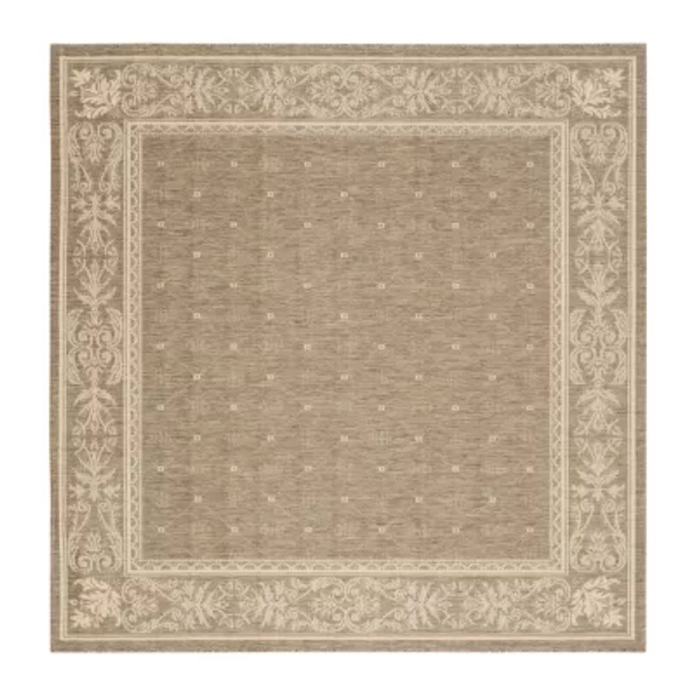 Safavieh Courtyard Collection Oakley Oriental Indoor/Outdoor Square Area Rug