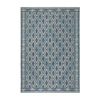 Safavieh Courtyard Collection Trent Geometric Indoor/Outdoor Area Rug