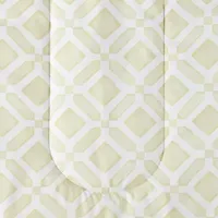 Home Expressions Reed Geometric Reversible Complete Bedding Set with Sheets