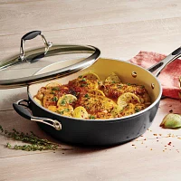 Tramontina® Gourmet 11" Ceramica Covered Deep Skillet