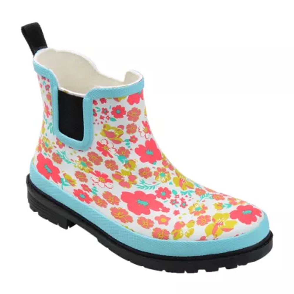 Journee Collection Womens Tekoa Block Heel Rain Boots