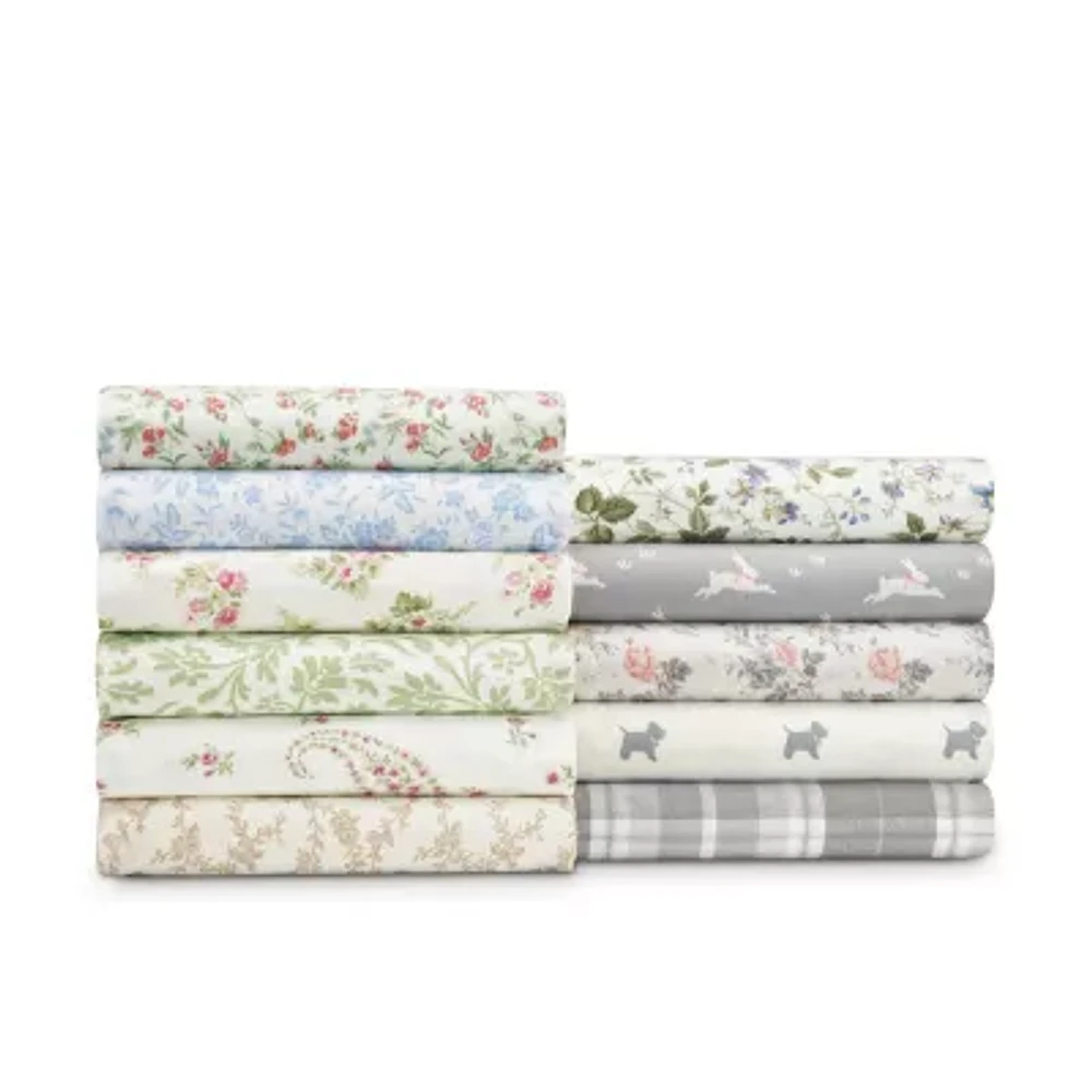 Laura Ashley Cotton Flannel Sheet Set