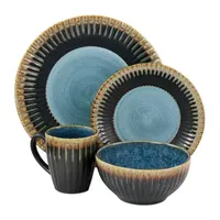 Elama Tavilla 16-pc. Stoneware Dinnerware Set