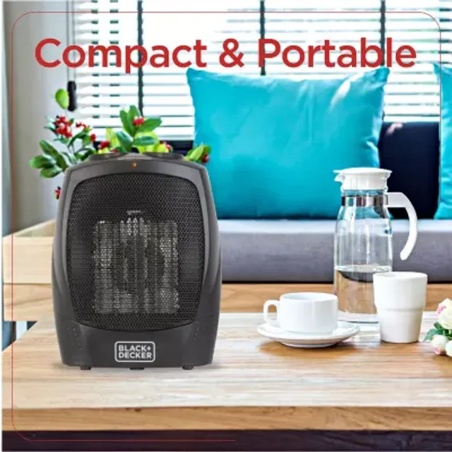 Black+decker Digital Turbo 2-in-1 Heater and Fan Black