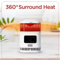 Black+Decker 360° Surround Ceramic Heater with Digital Display and Remote Control