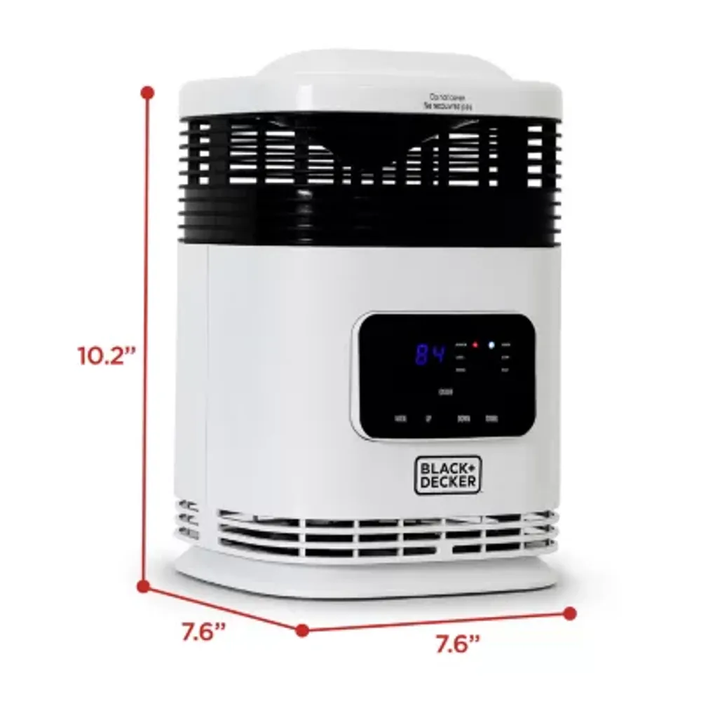 Black+Decker 360° Surround Ceramic Heater with Digital Display and Remote Control