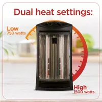 Black+Decker Infrared Radiant Quartz Tower Heater