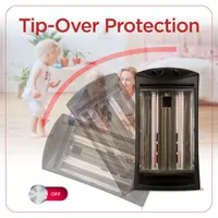 Black+Decker Infrared Radiant Quartz Tower Heater