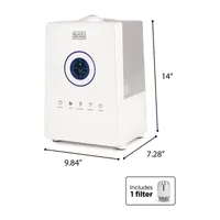 Black+Decker 1.45 Gallon Cool Mist Ultrasonic Humidifier