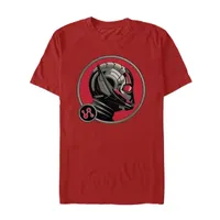 Mens Crew Neck Short Sleeve Regular Fit Ant Man Graphic T-Shirt