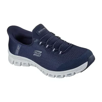 Skechers Womens Glide-Step Pursuit Hands Free Slip-Ins Slip-On Walking Shoes Wide Width