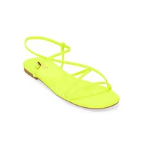 Mixit Womens Skinny Strap Ankle Flat Sandals