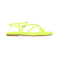 Mixit Womens Skinny Strap Ankle Flat Sandals