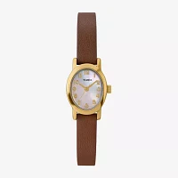 Timex Womens Brown Leather Strap Watch Tw2w82500jt