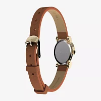 Timex Womens Brown Leather Strap Watch Tw2w82500jt