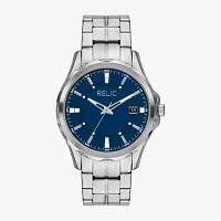 Relic By Fossil Mens Silver Tone Bracelet Watch Zr16046