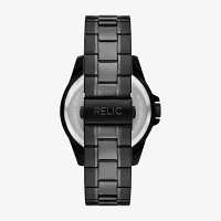 Relic By Fossil Mens Black Bracelet Watch Zr16047