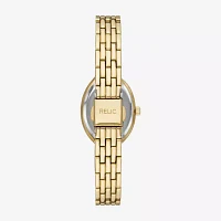 Relic By Fossil Womens Gold Tone Bracelet Watch Zr34664