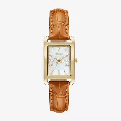 Relic By Fossil Womens Brown Leather Strap Watch Zr34670