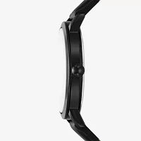 Relic By Fossil Mens Black Leather Strap Watch Zr77340