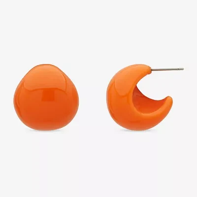 Worthington Orange Hoop Earrings