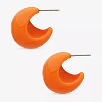 Worthington Orange Hoop Earrings