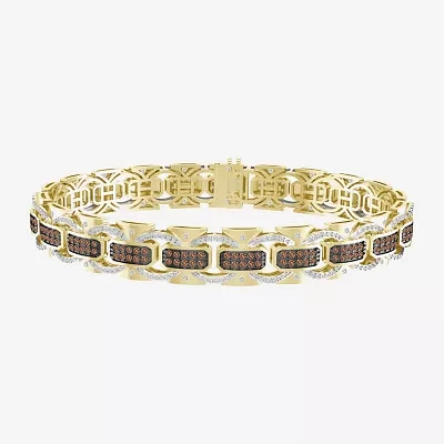 2 CT. T.W. Natural Brown Diamond 10K Gold Tennis Bracelet