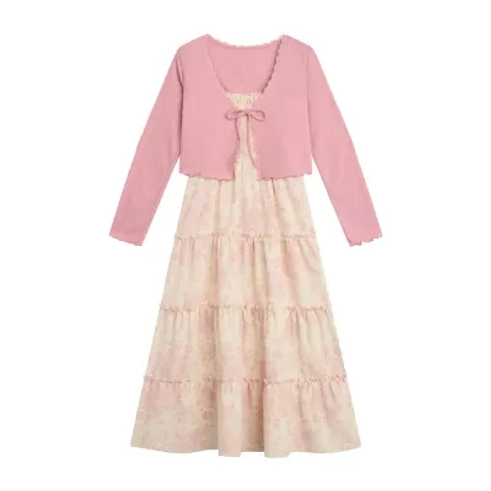 Byer California Big Girls Sleeveless Midi 2-pc. Dress Set