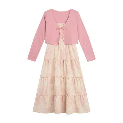 Byer California Big Girls Sleeveless Midi 2-pc. Dress Set