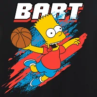 Little & Big Boys Bart Crew Neck Short Sleeve The Simpsons Graphic T-Shirt