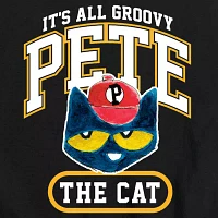 Little & Big Boys Crew Neck Short Sleeve Pete the Cat Graphic T-Shirt