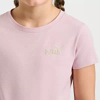 PUMA Big Girls Crew Neck Short Sleeve Graphic T-Shirt